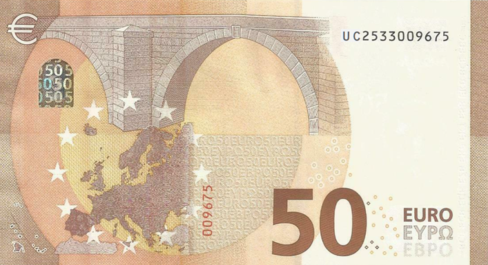 P23UA European Union 50 Euro 2017 (UA - Draghi)